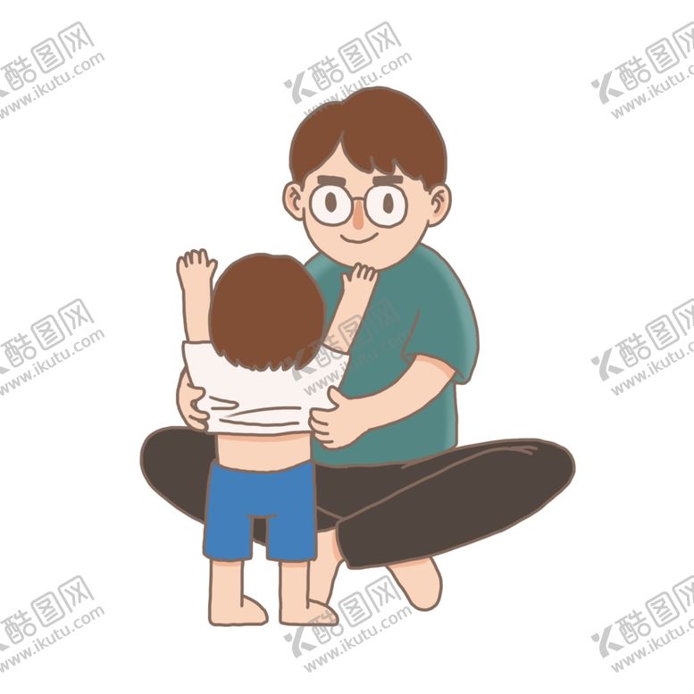 编号：85738310071628211812【酷图网】源文件下载-父亲节插画
