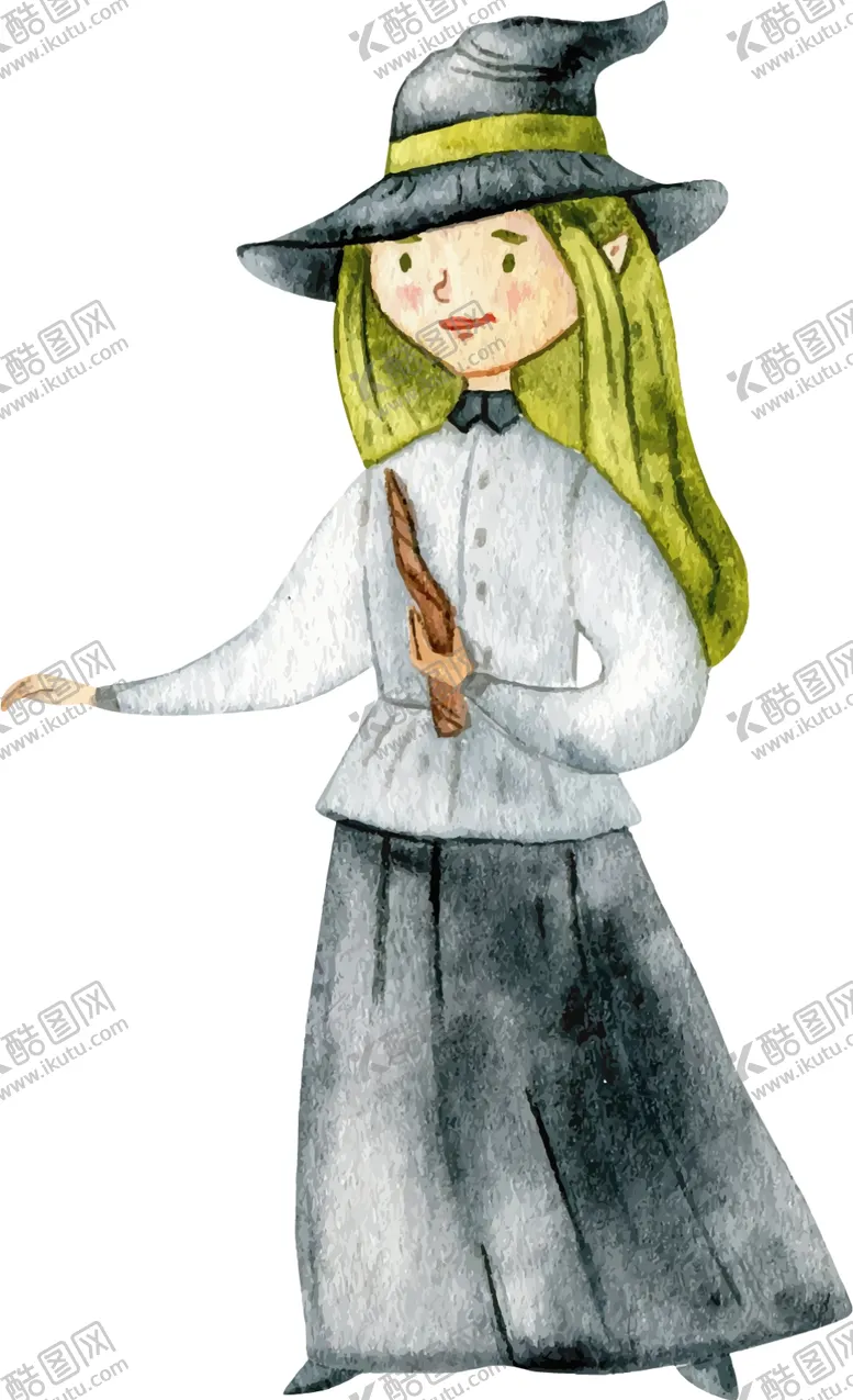 编号：83821102241604226653【酷图网】源文件下载-万圣节女巫