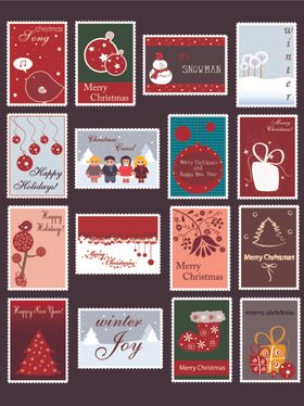 多样圣诞贺卡设计合集