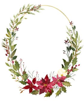 复古装饰花环花圈