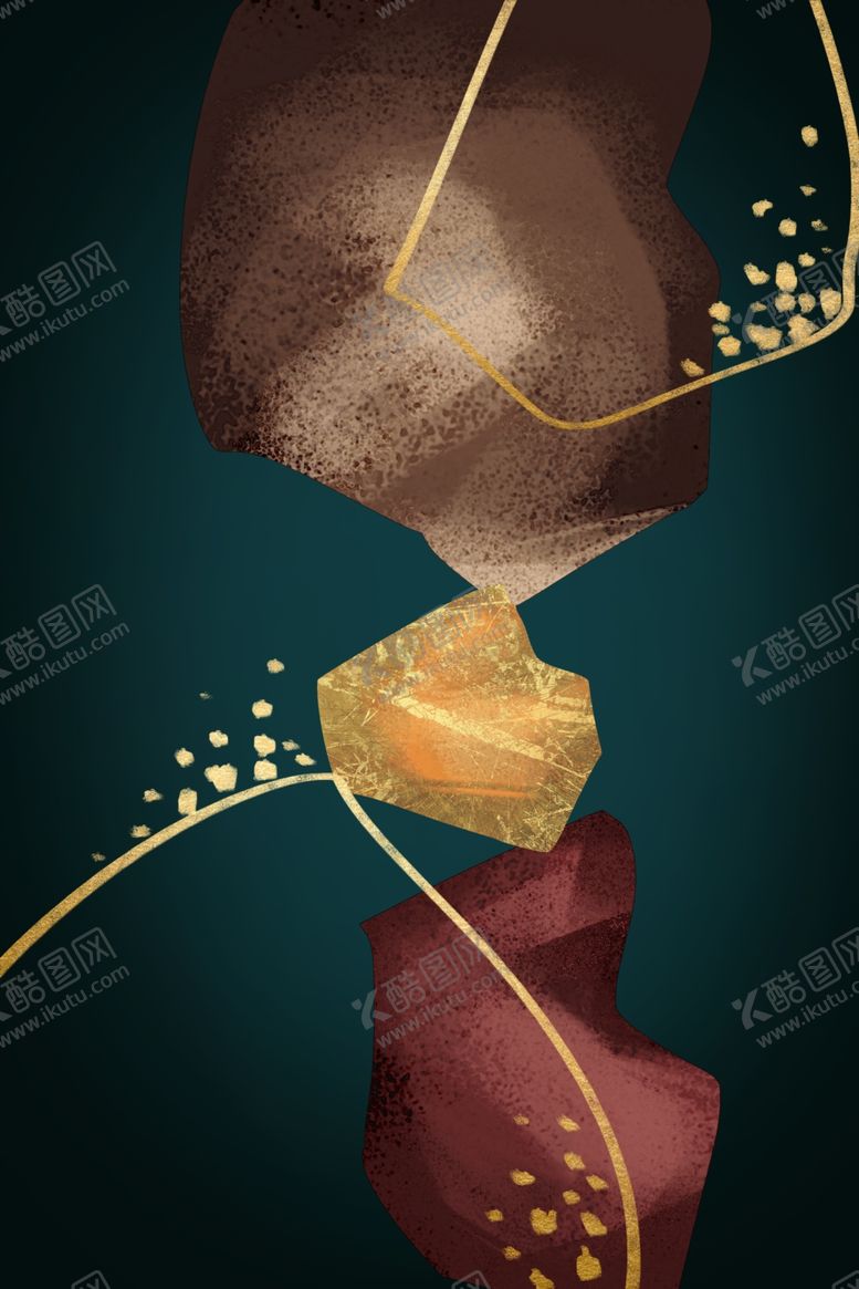 编号：94537903241212504683【酷图网】源文件下载-金色几何色块