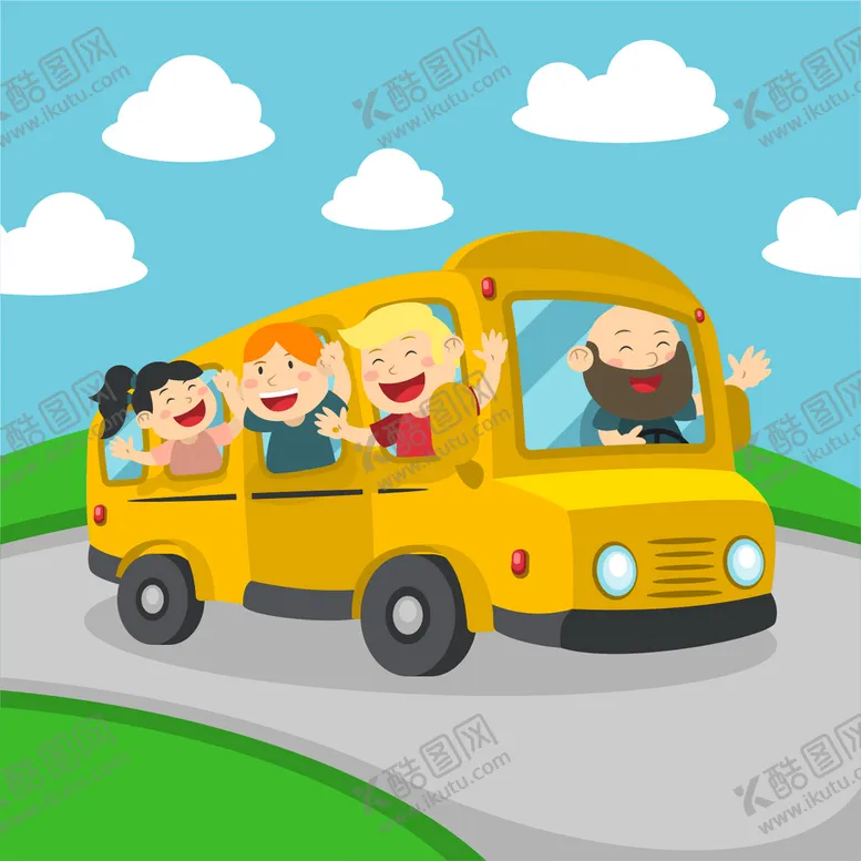 编号：97345109151841089126【酷图网】源文件下载-校车 