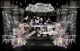 水晶蝴蝶婚礼效果图