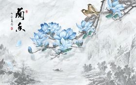 花鸟背景墙