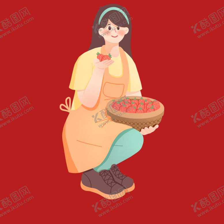 编号：59554102190739069540【酷图网】源文件下载-手绘女孩女人