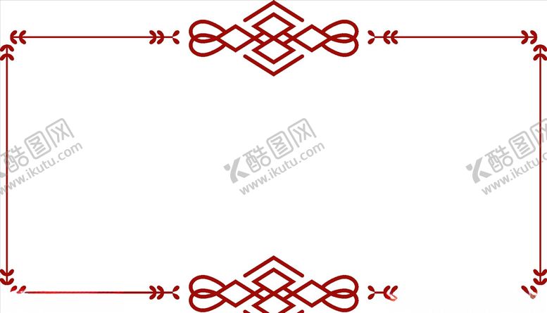 编号：83476010201248503614【酷图网】源文件下载-中国风窗花花纹长方形文字框矢量