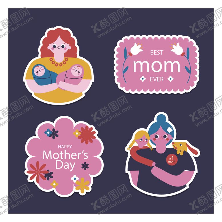 编号：51048710060406402501【酷图网】源文件下载-最佳妈妈贺卡设计