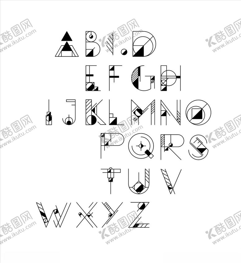 编号：68949609141332089612【酷图网】源文件下载-卡通字母