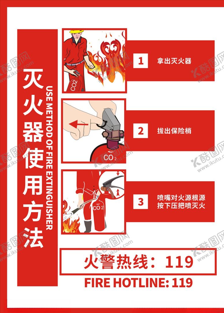 编号：96261206251047311533【酷图网】源文件下载-灭火器使用方法
