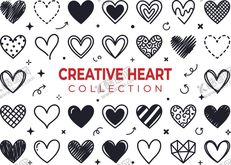 编号：62547404250753356260【酷图网】源文件下载-爱心图案合集