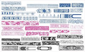 中式传统建筑雕花装饰图案