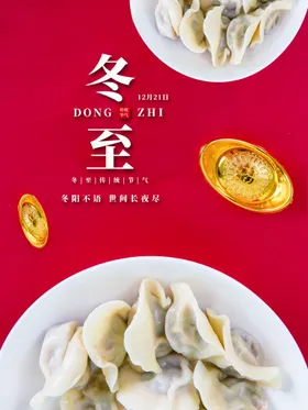 冬至饺子活动节灯箱