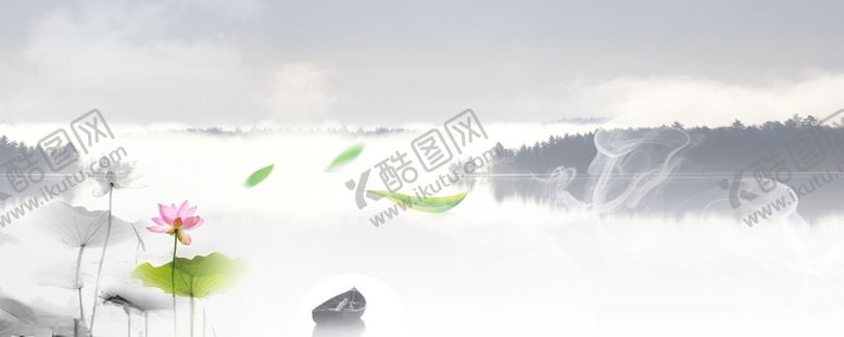 荷花背景壁纸仙鹤图江南可采莲红色