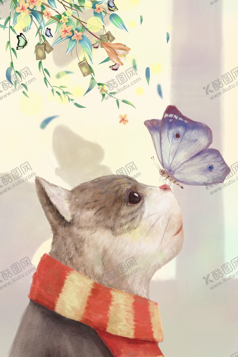 编号：25346009110159436029【酷图网】源文件下载-猫装饰画