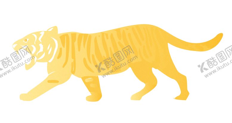 编号：32472102030008509238【酷图网】源文件下载-虎年新年烫金老虎