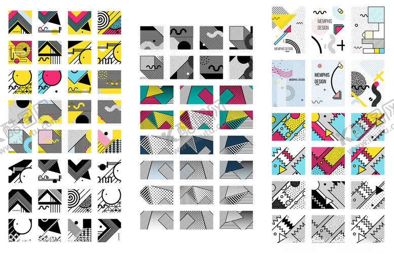 编号：73166109200348469239【酷图网】源文件下载-孟菲斯风格模板