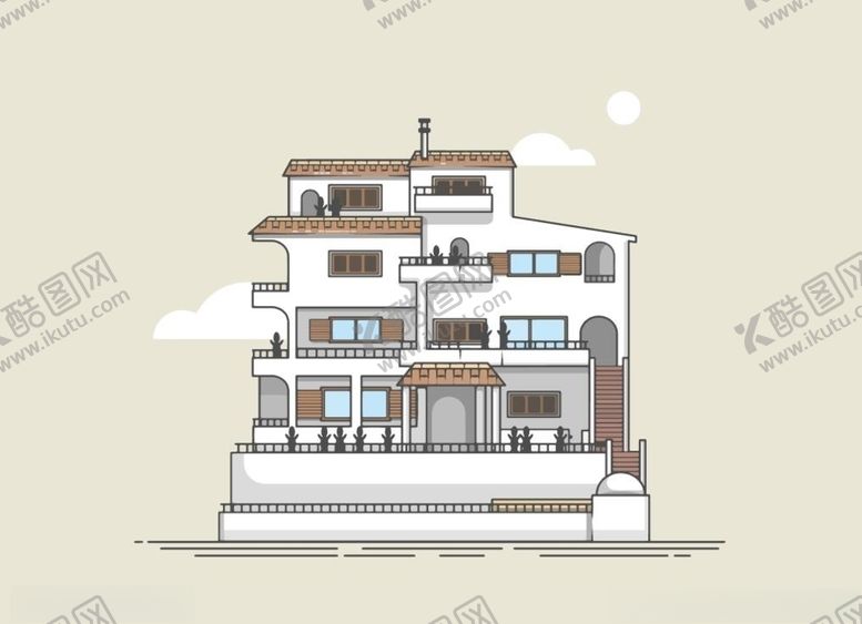 编号：37878409212023224376【酷图网】源文件下载-卡通房子