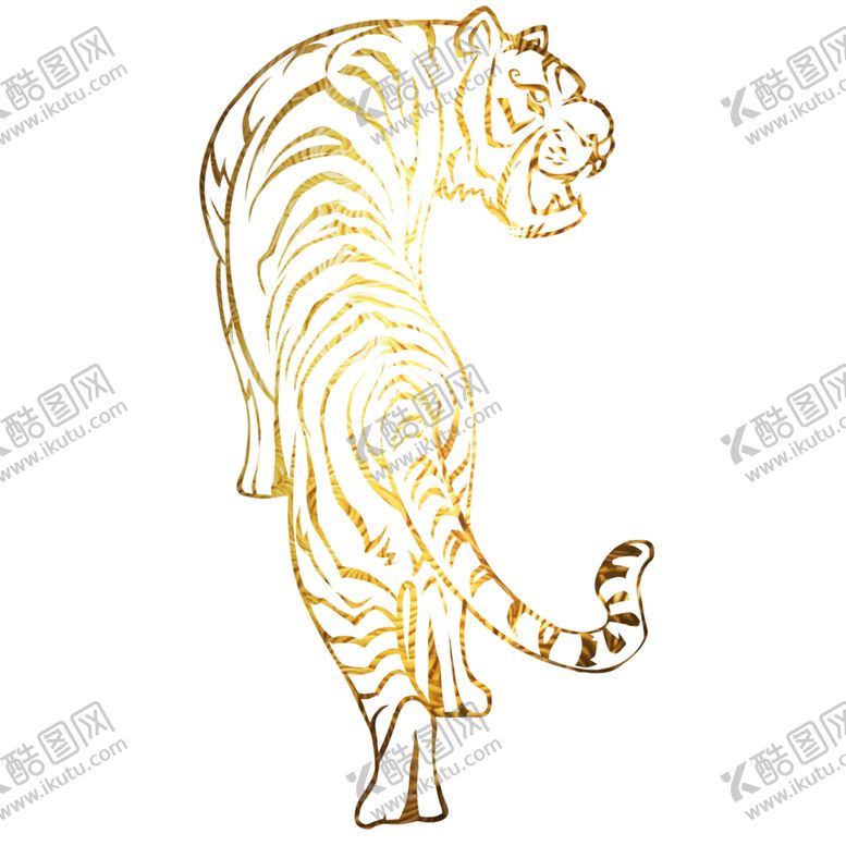 编号：30661602122350101526【酷图网】源文件下载-虎年剪纸图片 