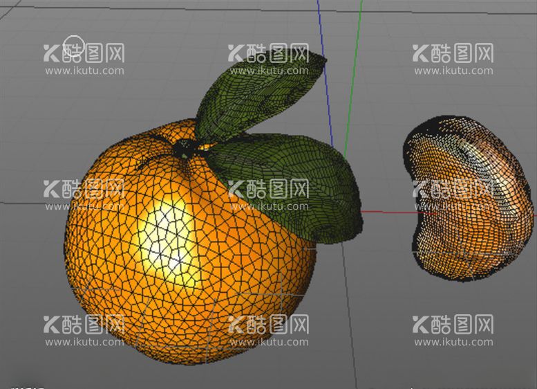 编号：43548503192119334320【酷图网】源文件下载-C4D模型橘子