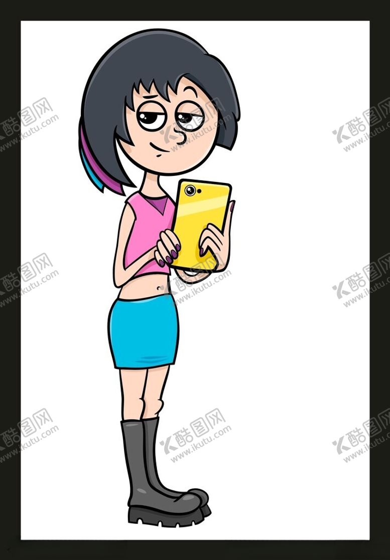 编号：52920201310853251152【酷图网】源文件下载-手绘卡通女孩
