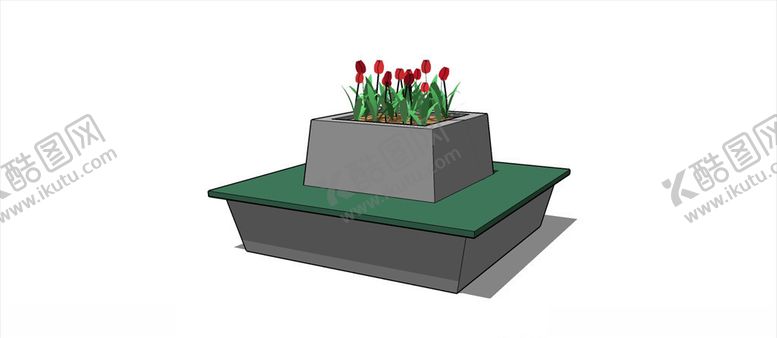 编号：85467607041420476417【酷图网】源文件下载-花坛坐凳