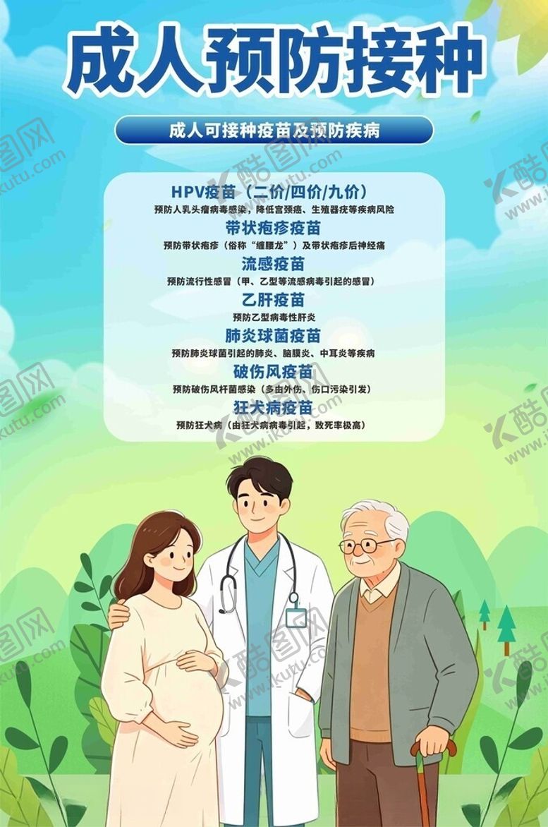 编号：41050406102008505776【酷图网】源文件下载-成人预防接种