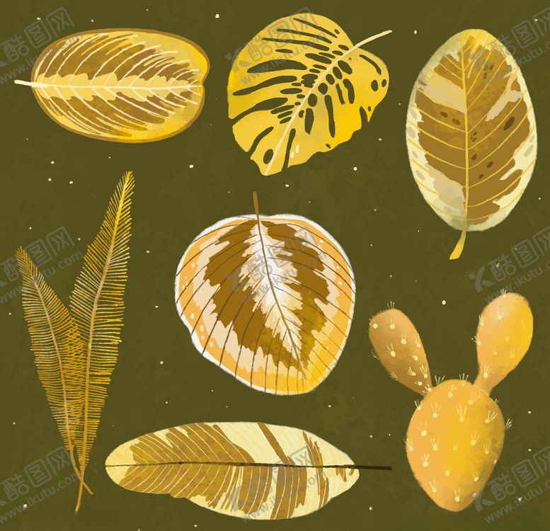 编号：58237509270310365973【酷图网】源文件下载-线条矢量手绘花草植物