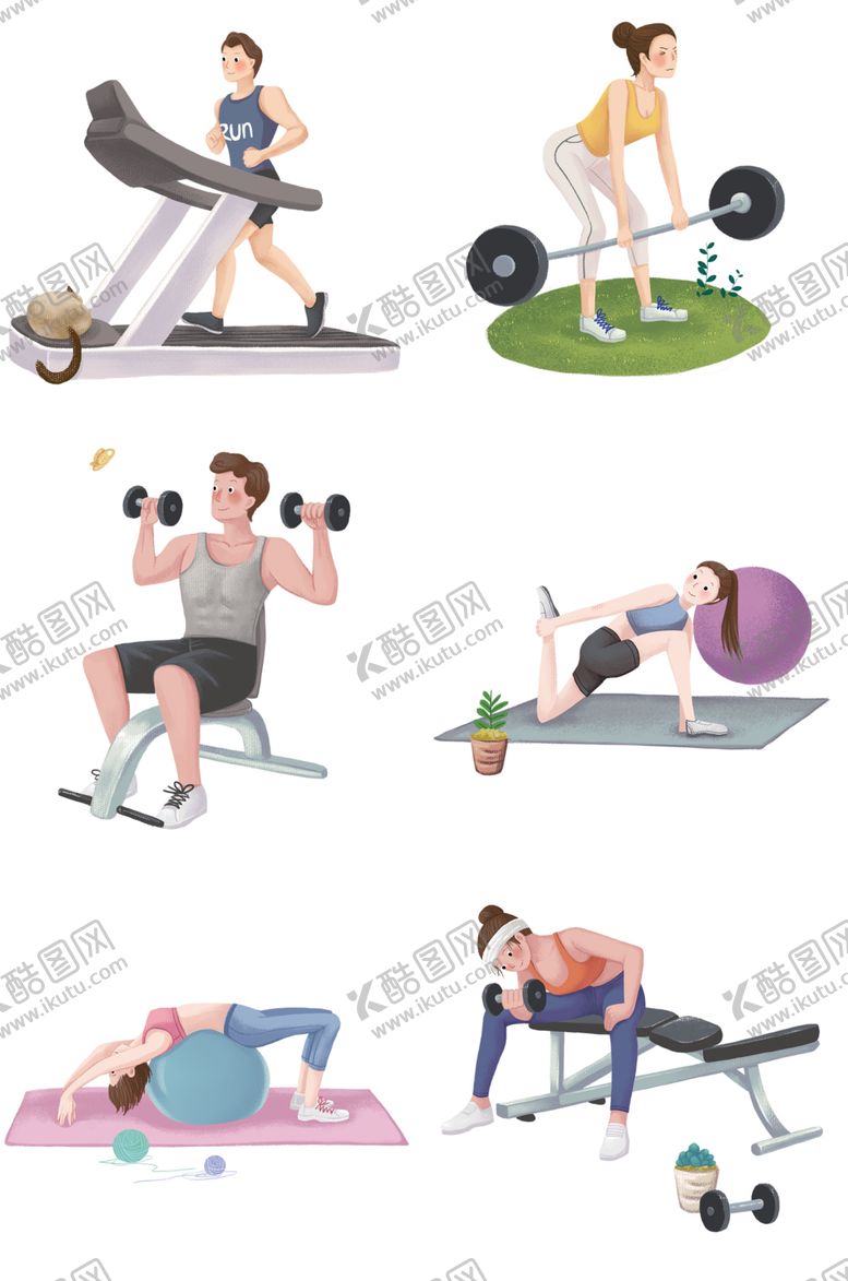 编号：83041510290827213330【酷图网】源文件下载-健身男女