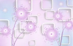 花卉背景墙水墨装饰画装饰画立体