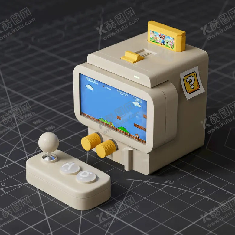 编号：56141302150231284587【酷图网】源文件下载-C4D模型游戏机