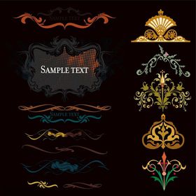 复古装饰元素设计素材