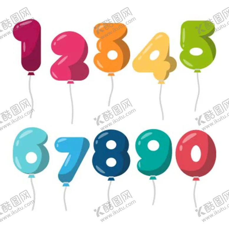 编号：71093809181626048143【酷图网】源文件下载-卡通数字矢量插画