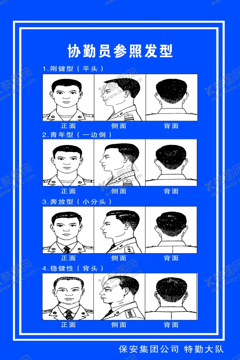 编号：70596206261448439768【酷图网】源文件下载-协警参照发型