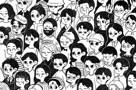卡通人物插画手绘女孩手绘男孩