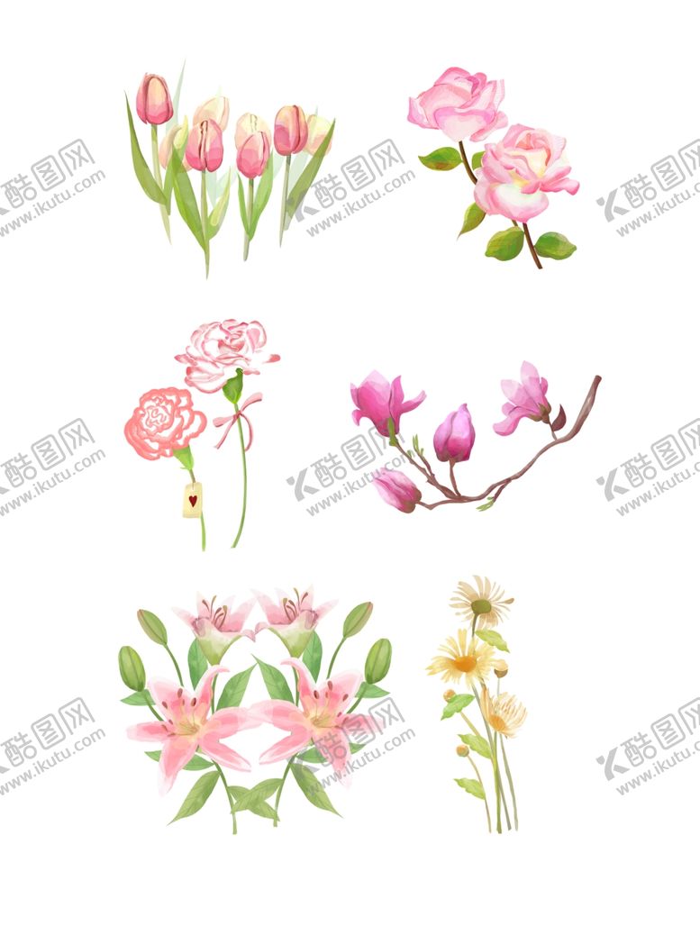 编号：23946310161420298452【酷图网】源文件下载-手绘花插画