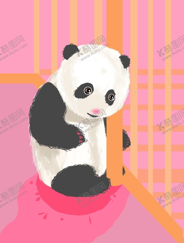 编号：79769207131826104952【酷图网】源文件下载-熊猫插画