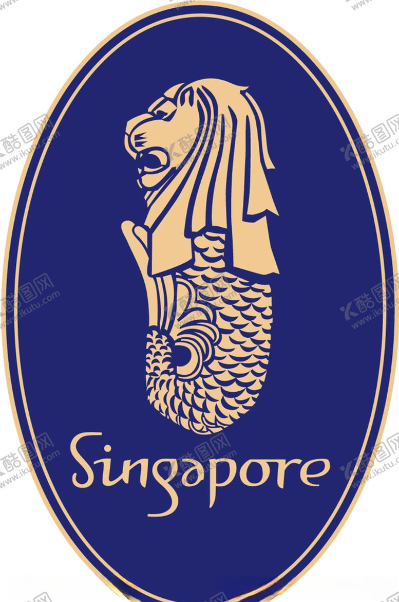 编号：80846009272058526432【酷图网】源文件下载-新加坡鱼尾狮像