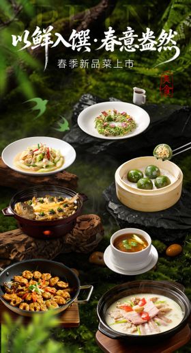 春季菜品海报