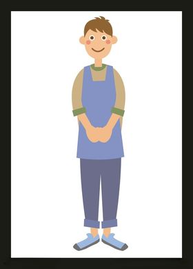 手绘男人男孩动画卡通动画卡通