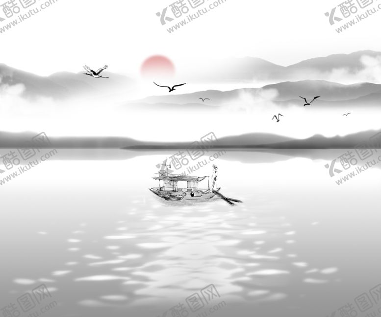 编号：35231707080743137514【酷图网】源文件下载-水墨山