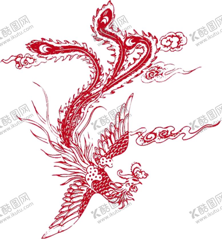 编号：57220105160254356251【酷图网】源文件下载-手绘水彩凤凰