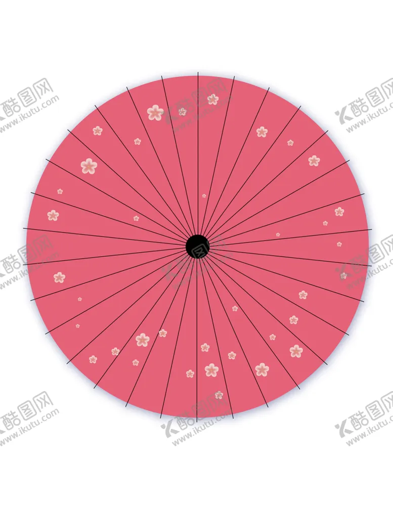 编号：75617605122255117044【酷图网】源文件下载-日系和风纸伞免抠PNG