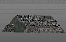 C4D模型 一座城市