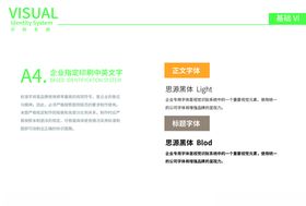 中高端企业vi中英印刷字