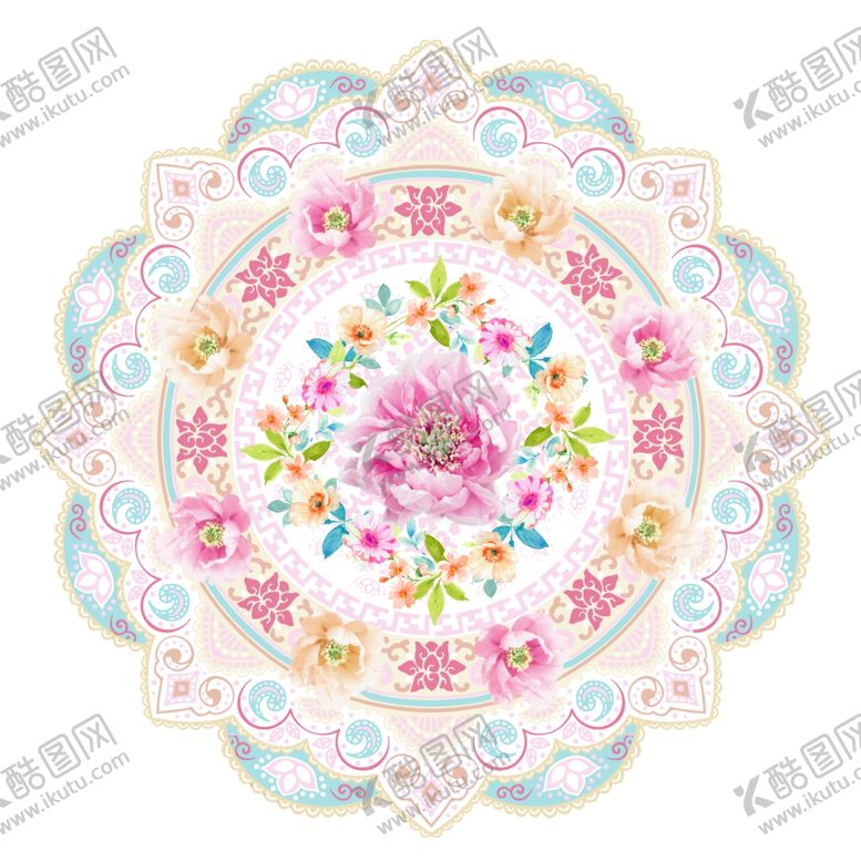 编号：94686006250200178872【酷图网】源文件下载-高清手绘花卉墙纸印花