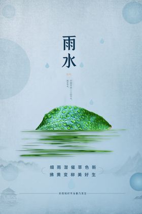 雨水海报