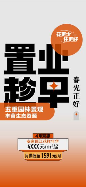 置业趁早年终购房正当时特惠海报