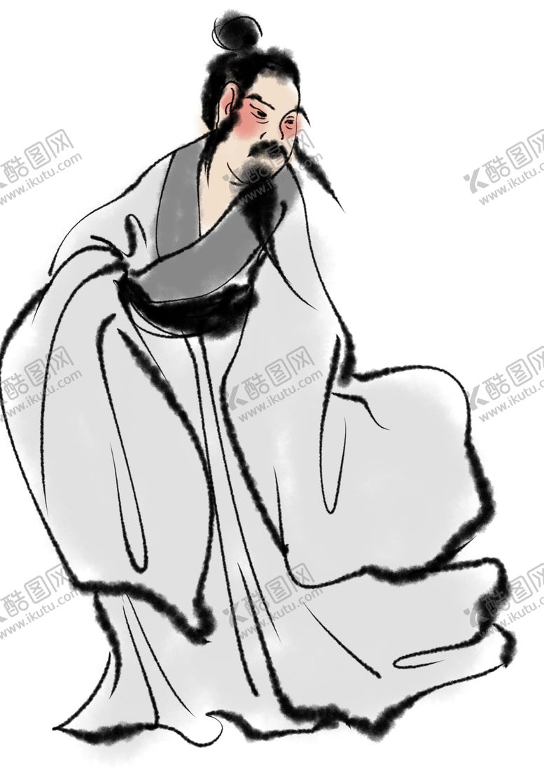 编号：24514007062207567962【酷图网】源文件下载-国学人物插画