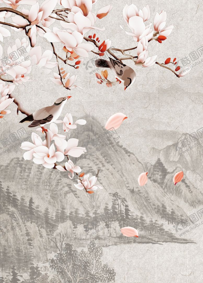 编号：84232210190107228510【酷图网】源文件下载-中国风山水画