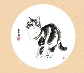 水墨猫